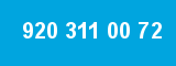 920 311 00 72